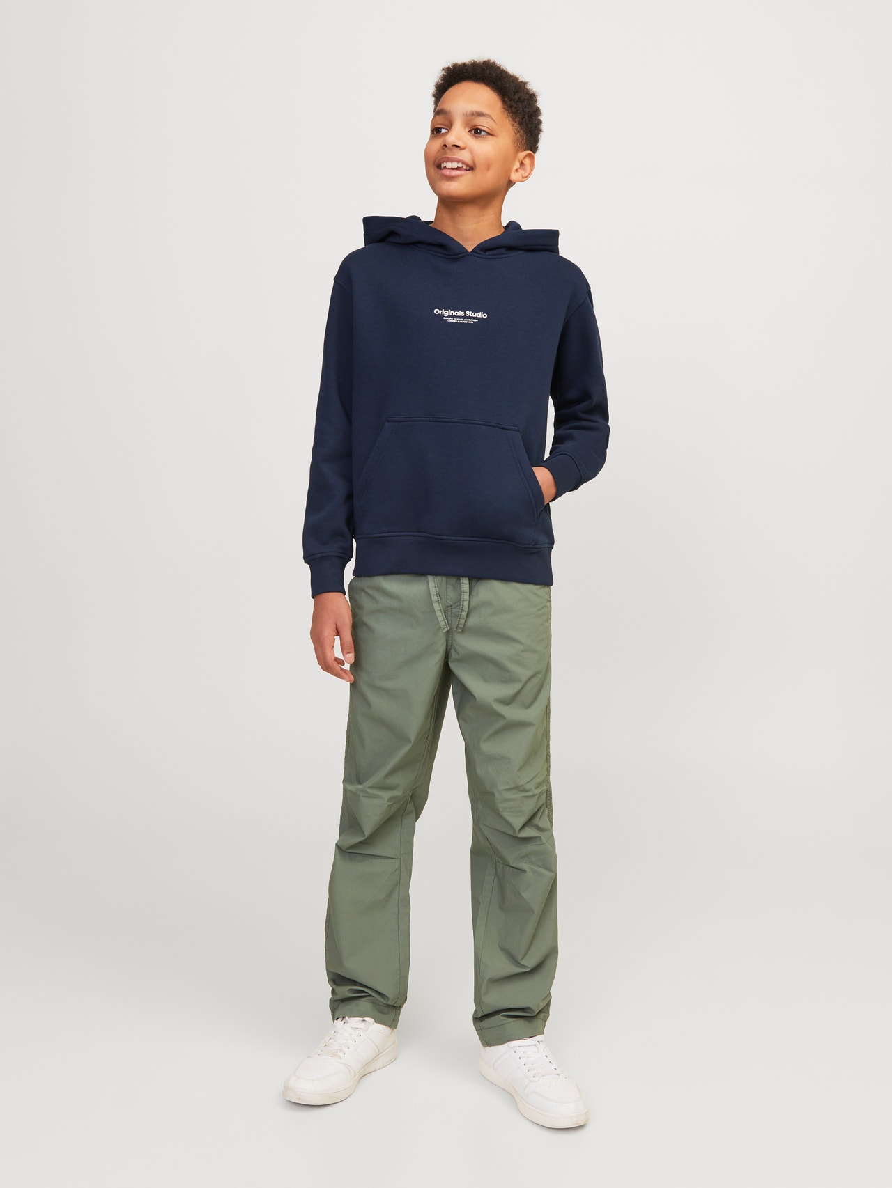 Jack & Jones Nyomott mintás Kapucnis felső Ifjúsági -Sky Captain - 12242469