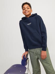 Jack & Jones Nyomott mintás Kapucnis felső Ifjúsági -Sky Captain - 12242469