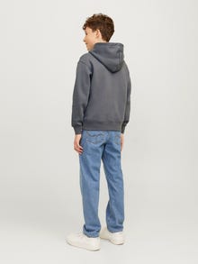 Jack & Jones Printed Hoodie For boys -Iron Gate - 12242469