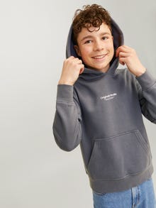 Jack & Jones Bedrukt Hoodie Voor jongens -Iron Gate - 12242469