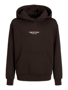 Jack & Jones Sweat à capuche Imprimé Junior -Chocolate Torte - 12242469
