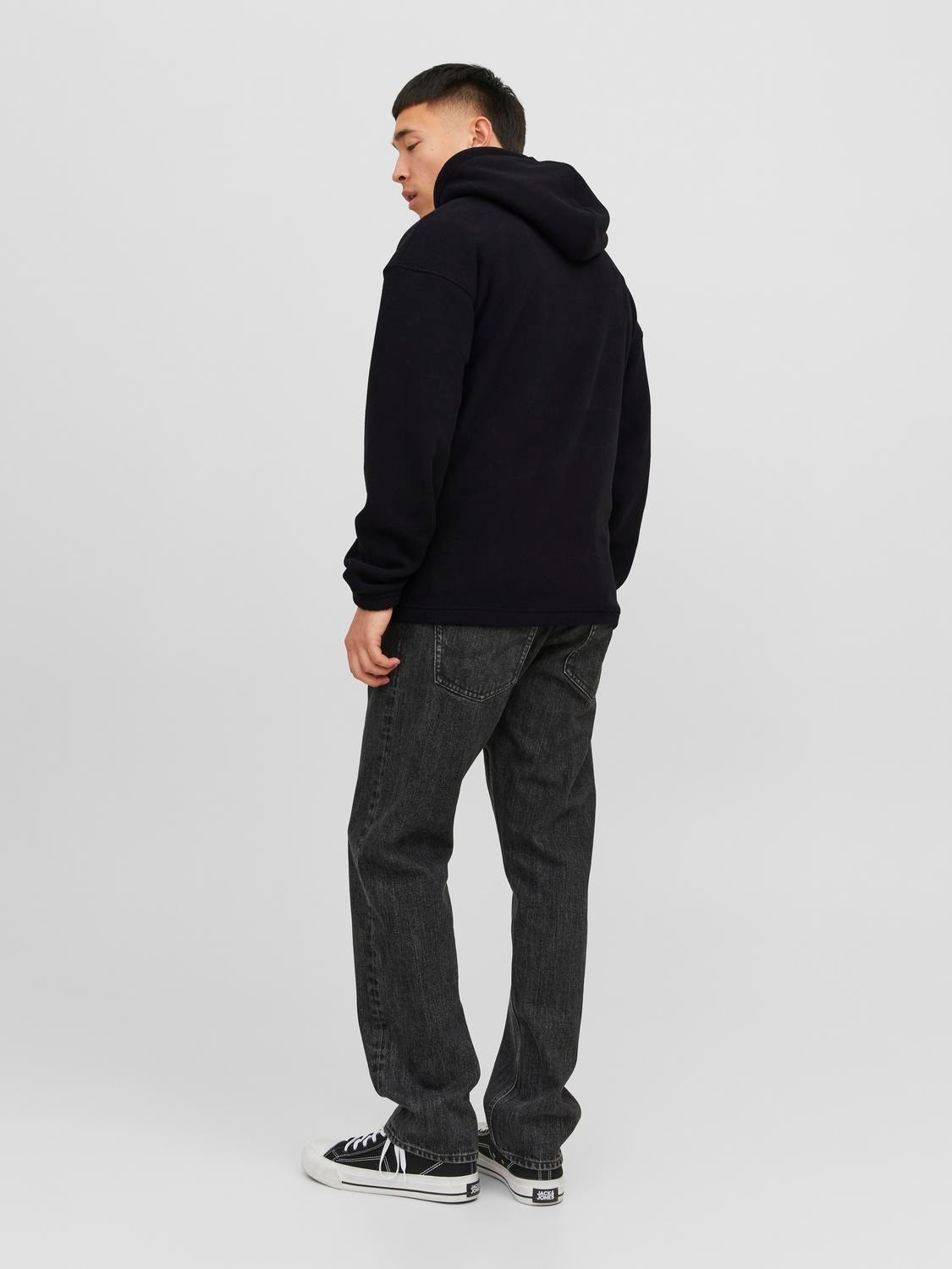 Jack & Jones Einfarbig Kapuzenpullover -Black - 12242470