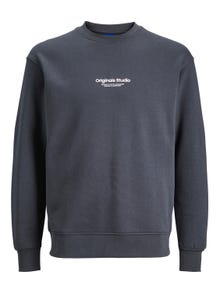 Jack & Jones Bedrukt Sweatshirt met ronde hals Voor jongens -Asphalt - 12242471