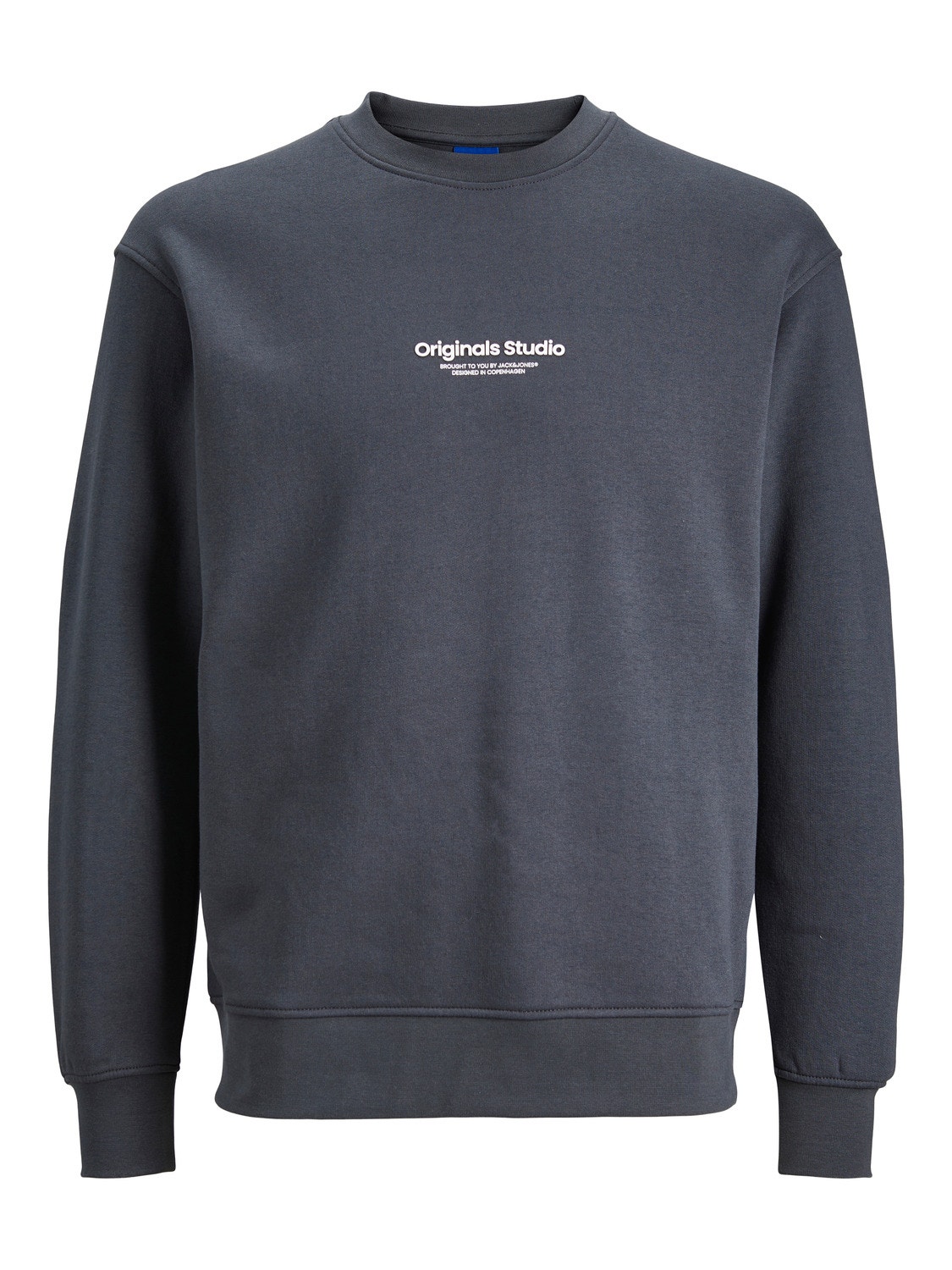 Jack & Jones Printed Crew neck Sweatshirt For boys -Asphalt - 12242471