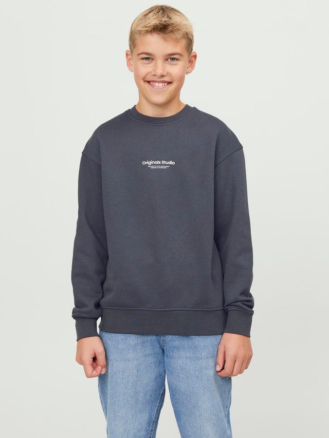 Jack & Jones Nyomott mintás Személyzeti nyakú pulóver Ifjúsági - 12242471