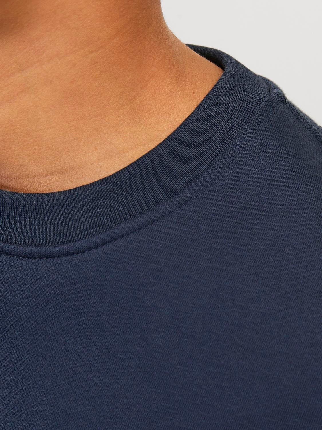 Jack & Jones Printed Crew neck Sweatshirt For boys -Sky Captain - 12242471