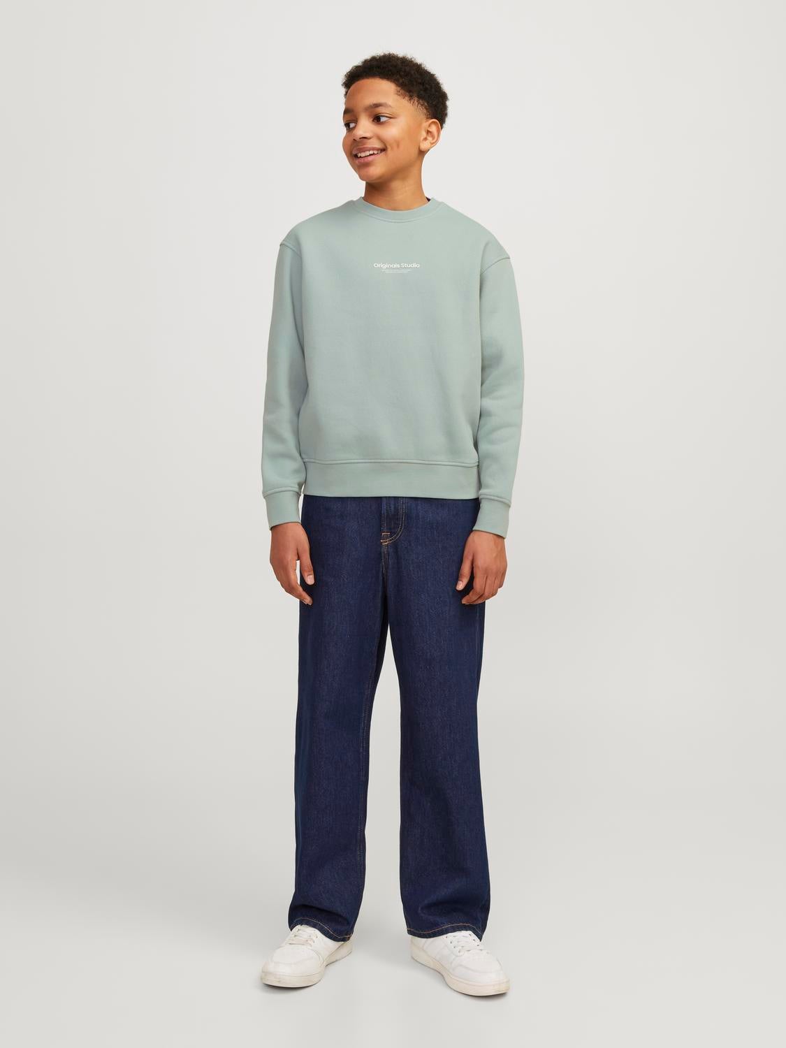 Printet Sweatshirt med rund hals Til drenge