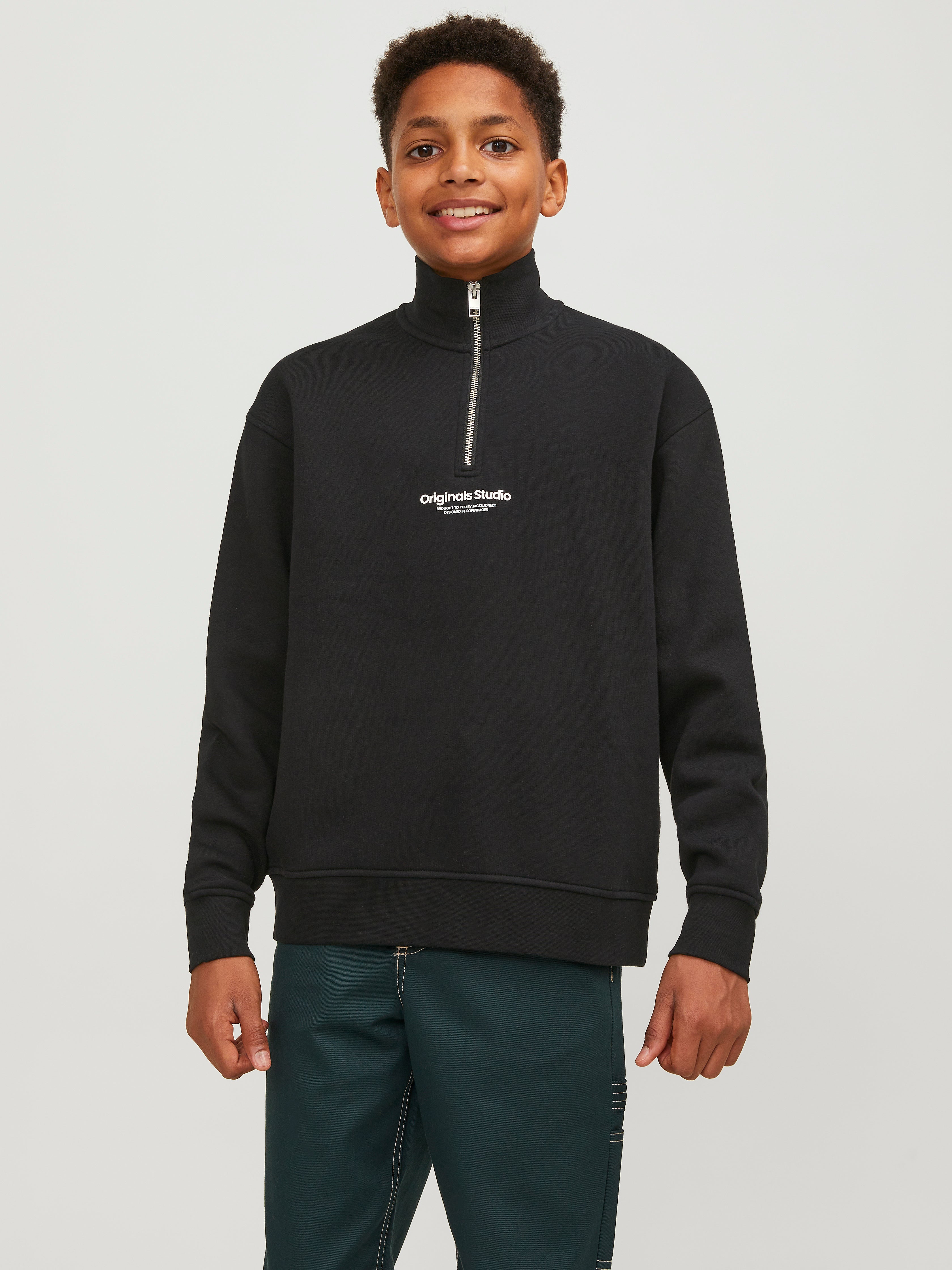 Boys half hotsell zip sweatshirt