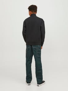 Jack & Jones Printet Sweatshirt med lynlås Til drenge -Black - 12242475