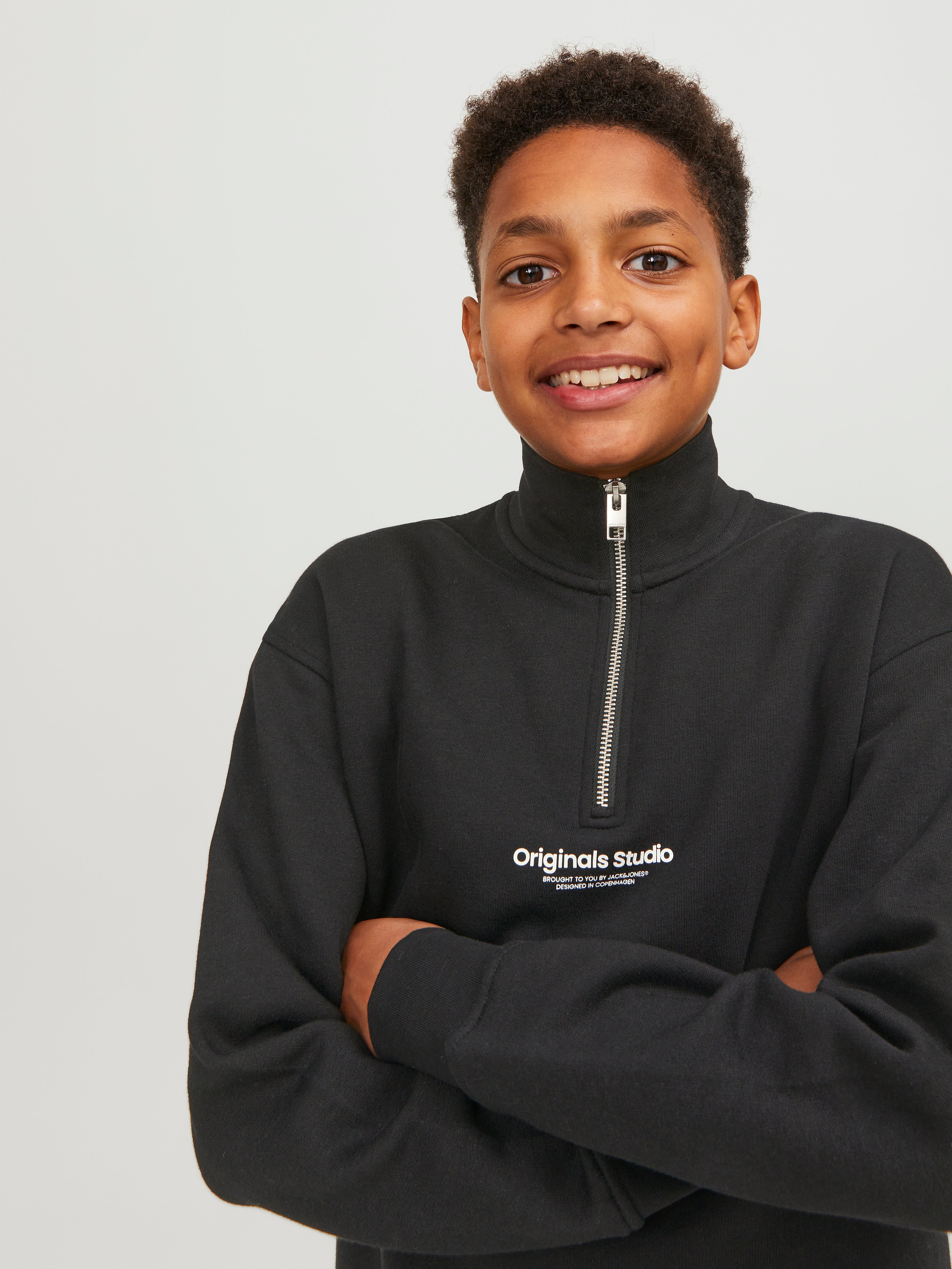 30% Rabatt auf Gedruckt Sweatshirt mit Reißverschluss Für jungs 
