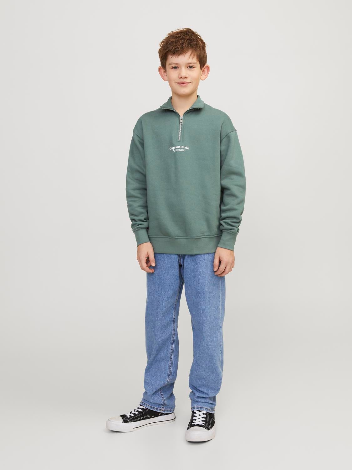 Printed Zip Sweatshirt For boys