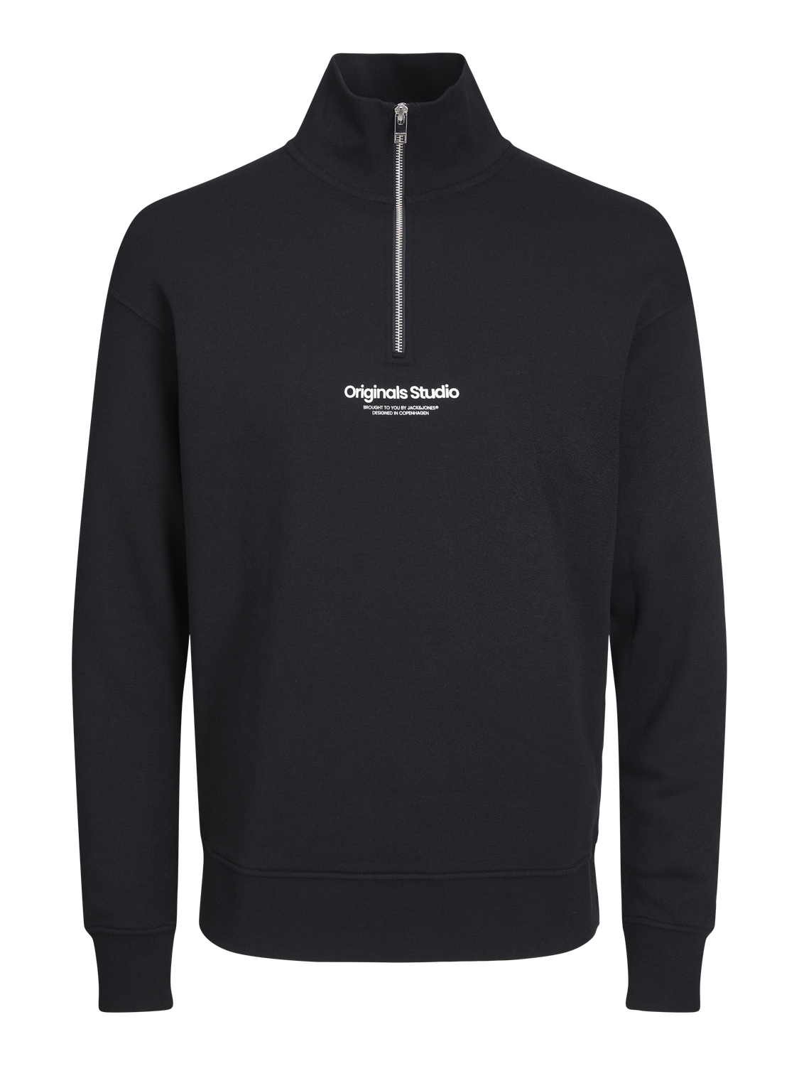 Jack & Jones Bedrukt Sweatshirt met rits Voor jongens -Black - 12242475