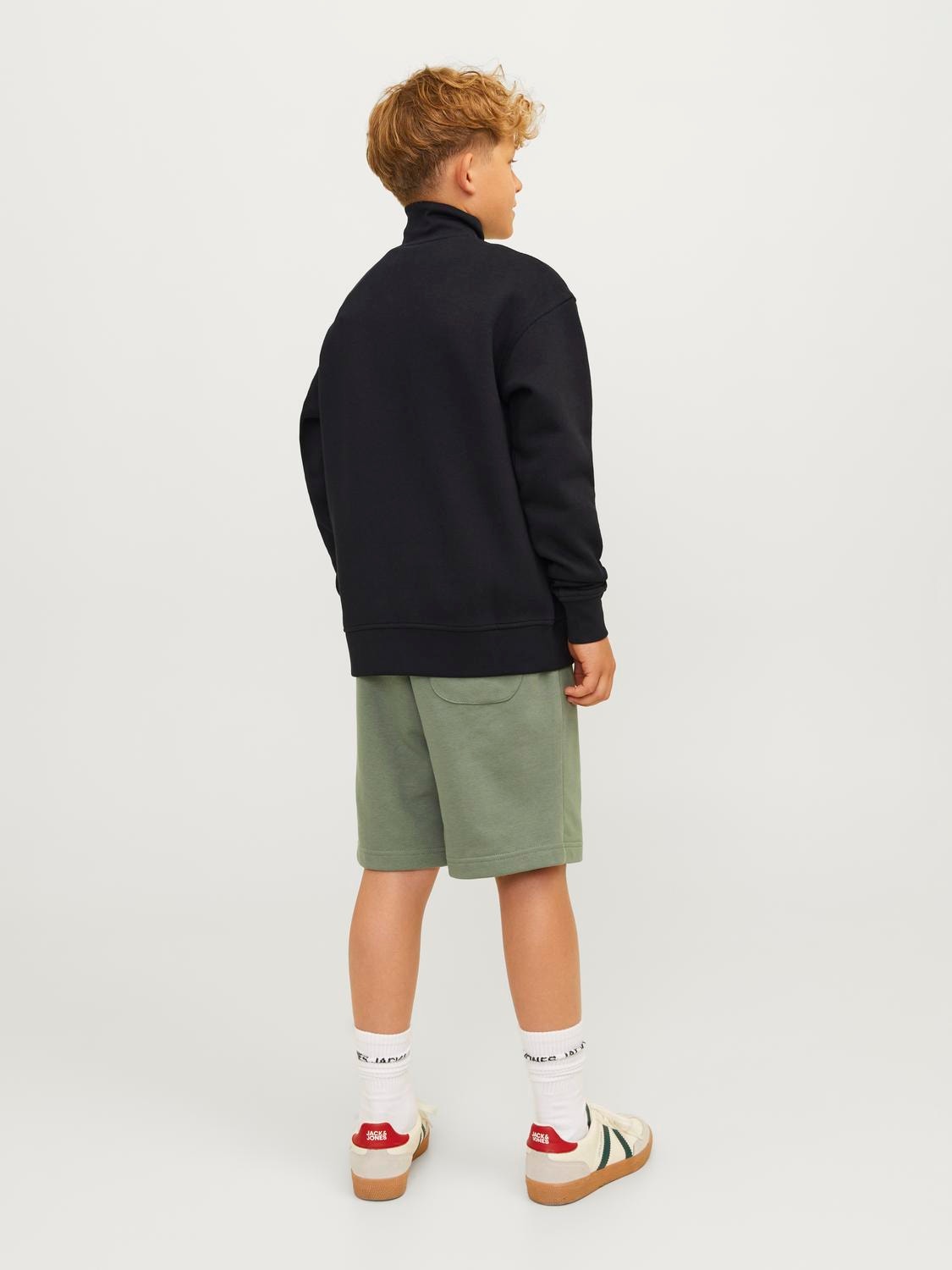 Jack & Jones Poikien Painettu Vetoketjullinen collegepaita -Black - 12242475