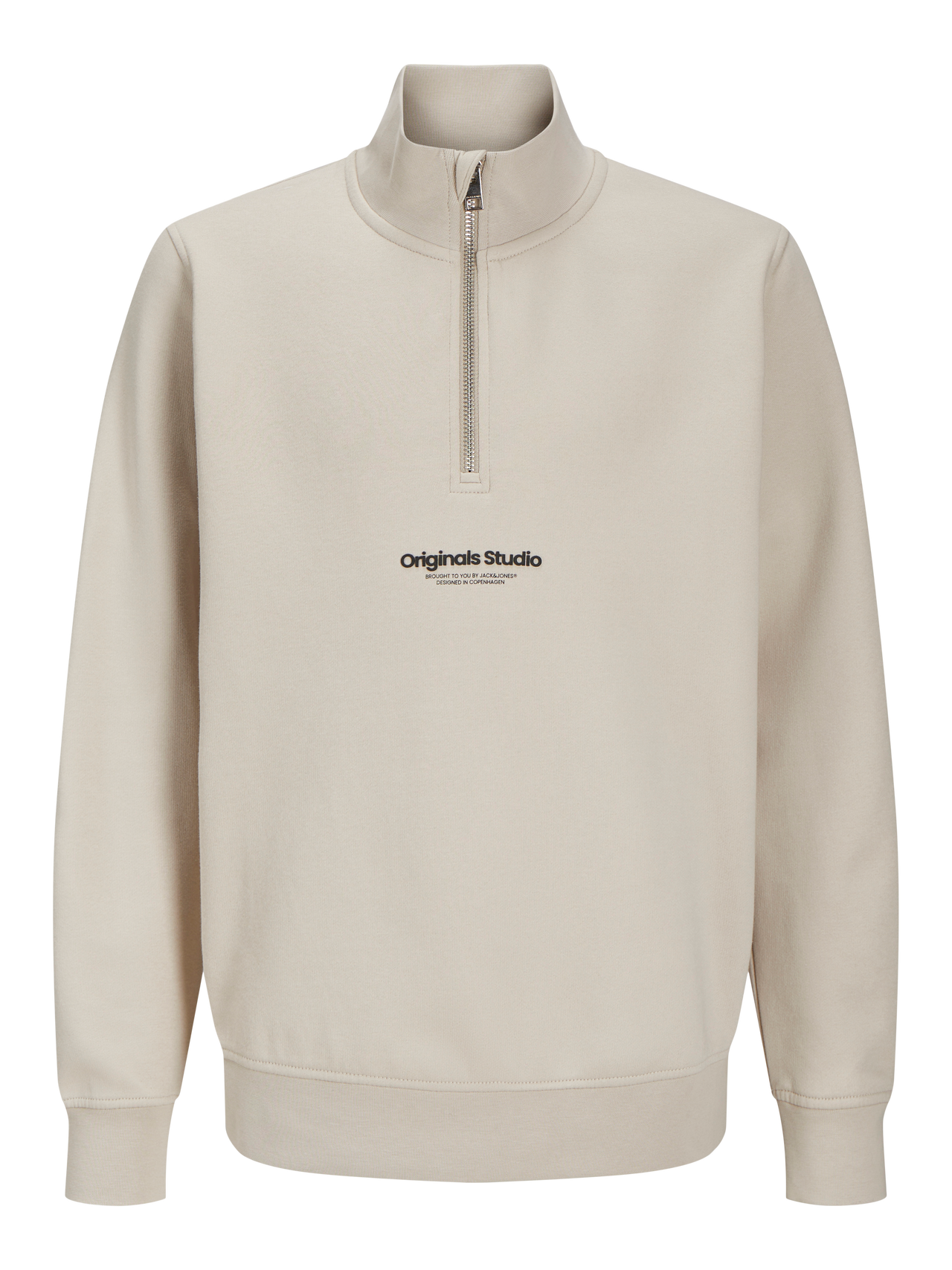 Jack & Jones Bedrukt Sweatshirt met rits Voor jongens -Moonbeam - 12242475