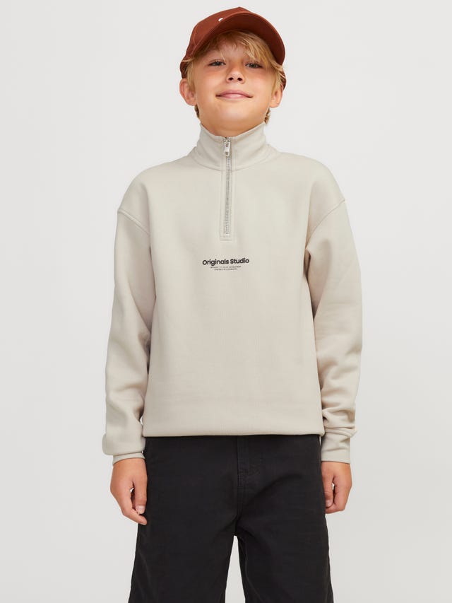 Jack & Jones Bedrukt Sweatshirt met rits Voor jongens - 12242475