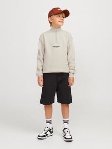 Jack & Jones Felpa Girocollo con zip Stampato Per Bambino -Moonbeam - 12242475