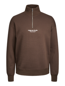 Jack & Jones Sweat à fermeture éclair Imprimé Junior -Chocolate Torte - 12242475