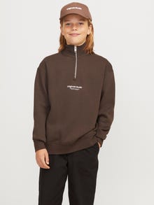 Jack & Jones Sweat à fermeture éclair Imprimé Junior -Chocolate Torte - 12242475