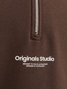Jack & Jones Sweat à fermeture éclair Imprimé Junior -Chocolate Torte - 12242475