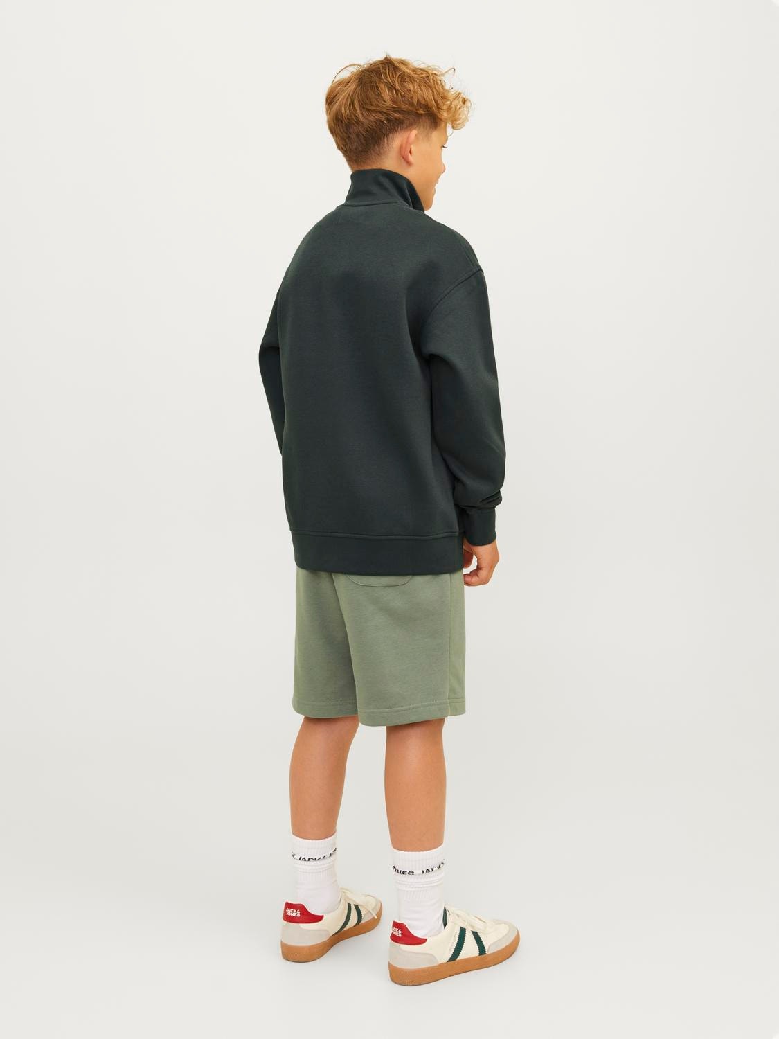 Jack & Jones Spausdintas raštas Užtrauktuku prakaituojantis megztinis For boys -Forest River - 12242475