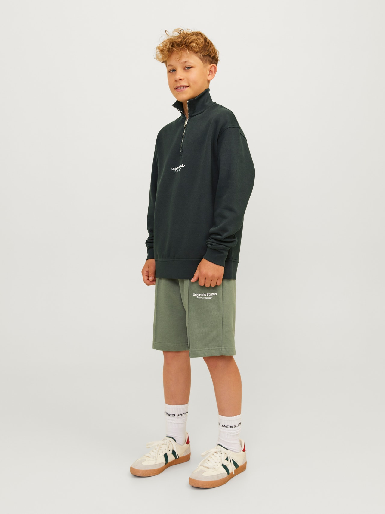 Jack & Jones Printet Sweatshirt med lynlås Til drenge -Forest River - 12242475