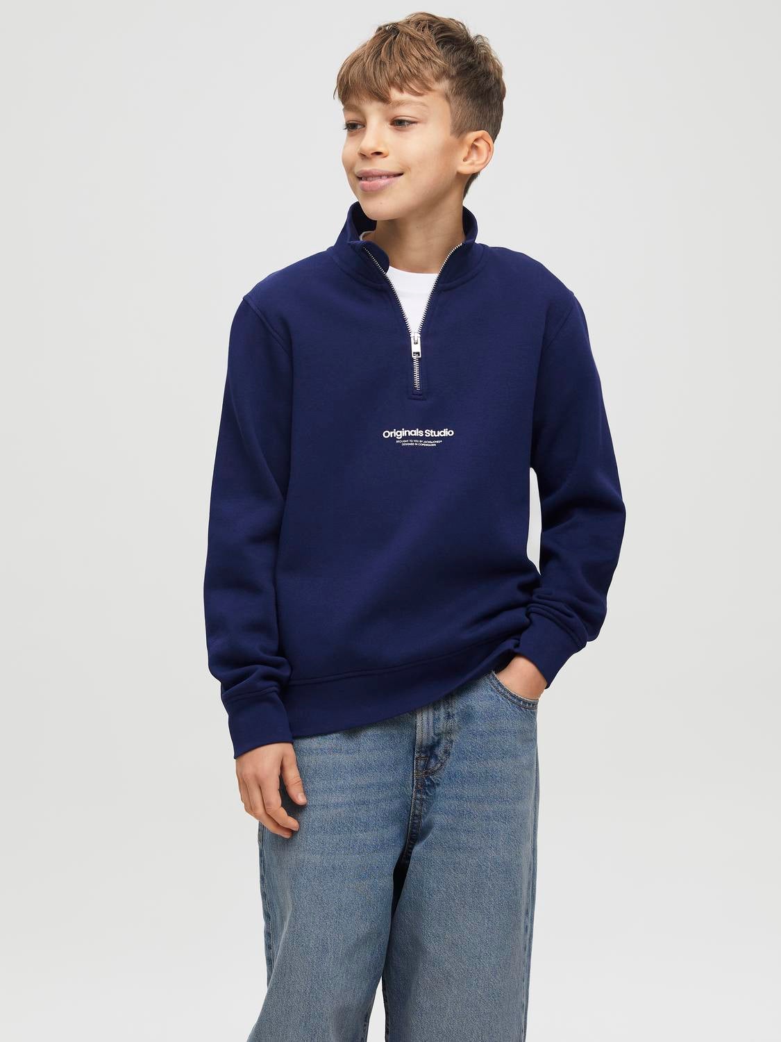 Gedruckt Sweatshirt Mit Reißverschluss Junior