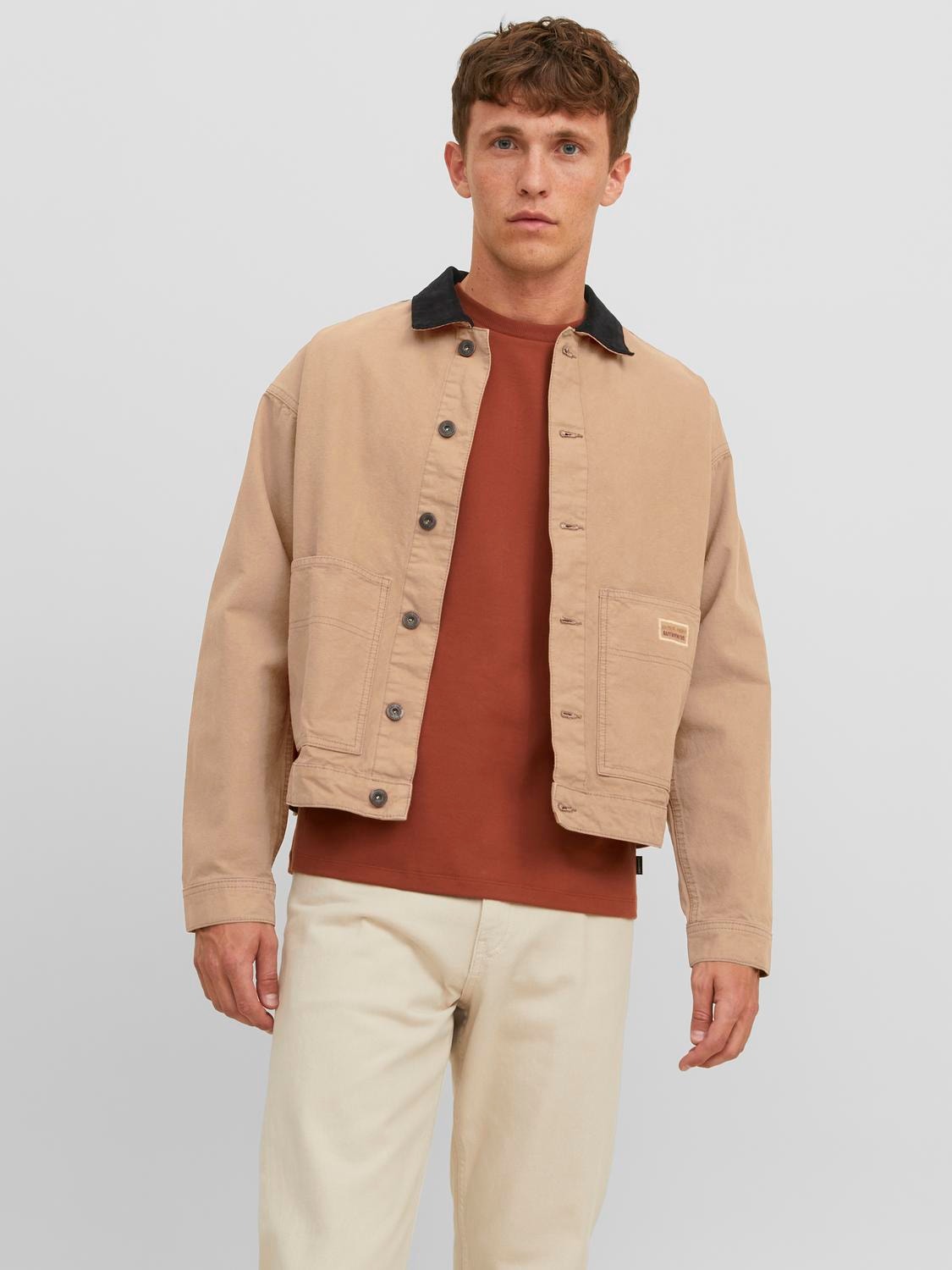 Jack & Jones Džínová bunda -Almond - 12242477