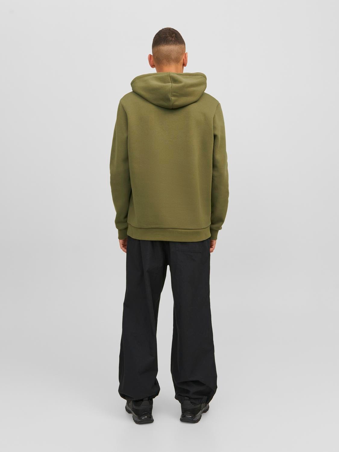 Jack & Jones Hoodie Logo -Olive Branch - 12242480