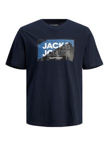 Jack & Jones Logo Ronde hals T-shirt -Navy Blazer - 12242492
