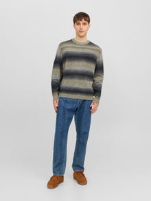 Jack & Jones Pull en maille à col rond -Reed Yellow - 12242498