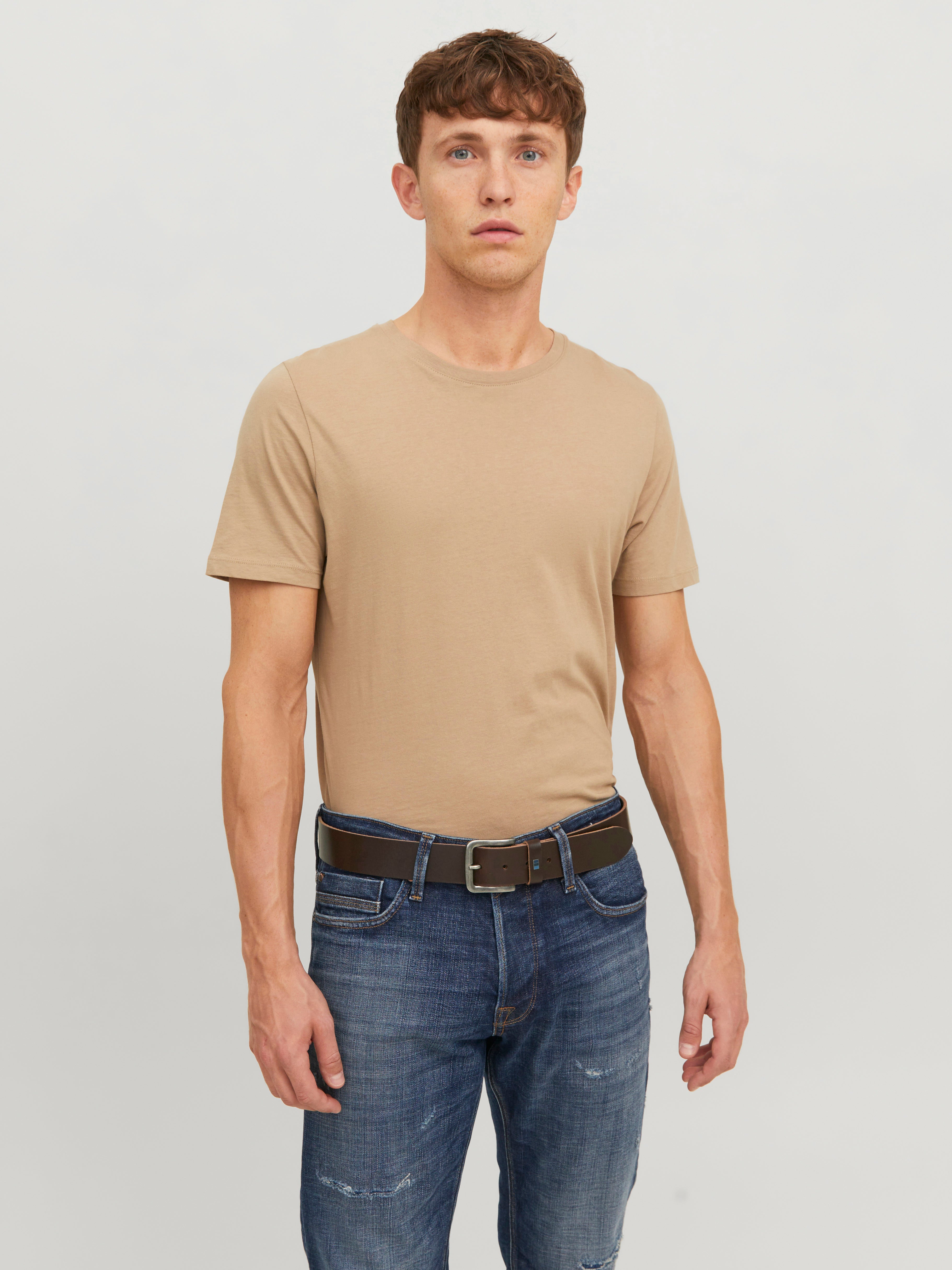 JACK & JONES Cintura In Pelle Jacmichael Noos Uomo - Morbida, Resistente, Fibbia Semplice - 4