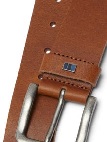 Jack & Jones Leather Belt -Cognac - 12242684