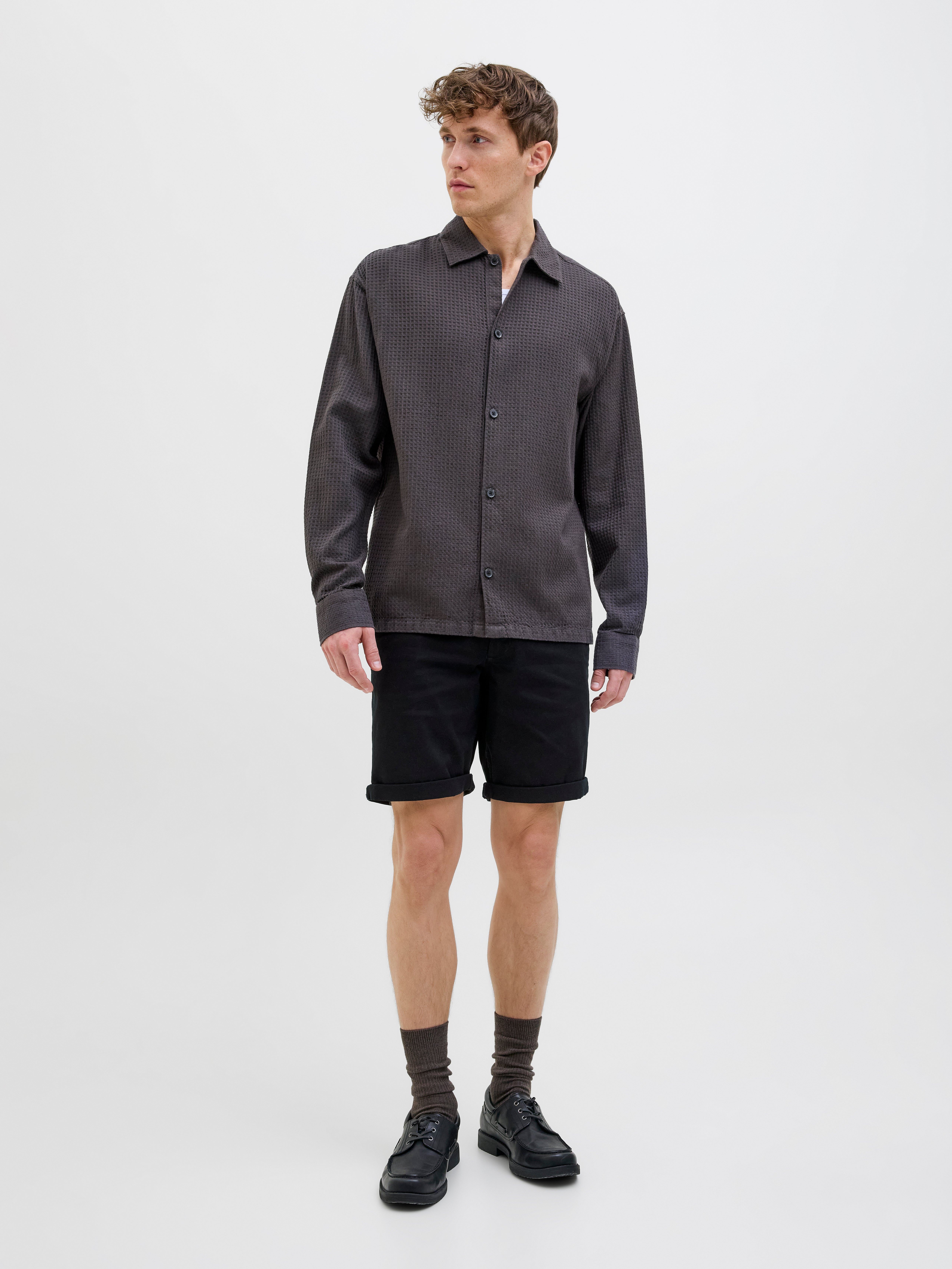 JACK & JONES Men's Chino Shorts - Regular Fit Cotton Blend