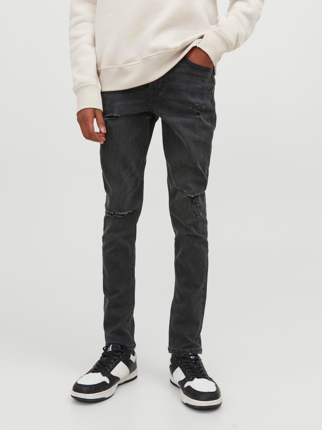 Topman washed black stretch best sale skinny jeans