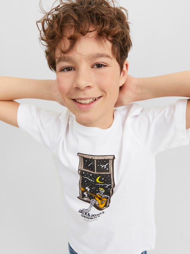 Jack & Jones Nadruk T-shirt Dla chłopców - 12242739