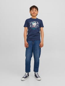 Jack & Jones Spausdintas raštas Marškinėliai For boys -Navy Blazer - 12242739