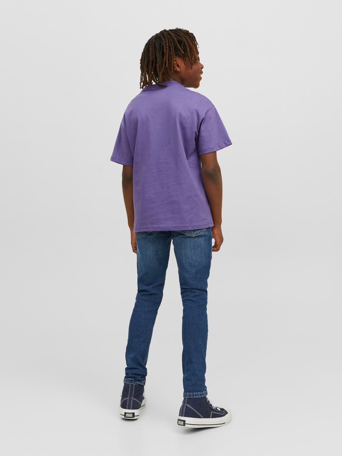 Jack & Jones Bedrukt T-shirt Voor jongens -Twilight Purple - 12242827