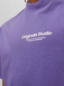 Jack & Jones Printet T-shirt Til drenge -Twilight Purple - 12242827
