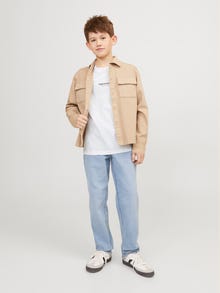 Jack & Jones Potištěný Tričko Junior -Bright White - 12242827