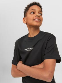 Jack & Jones Nadruk T-shirt Dla chłopców -Black - 12242827