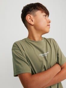 Jack & Jones Printed T-shirt For boys -Aloe - 12242827