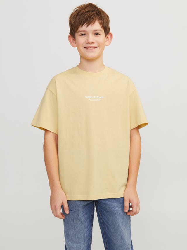 Jack & Jones Nadruk T-shirt Dla chłopców - 12242827