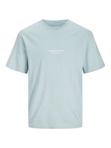 Jack & Jones Nadruk T-shirt Dla chłopców -Gray Mist - 12242827