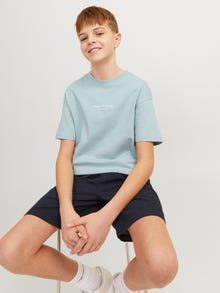 Jack & Jones T-shirt Estampar Para meninos -Gray Mist - 12242827