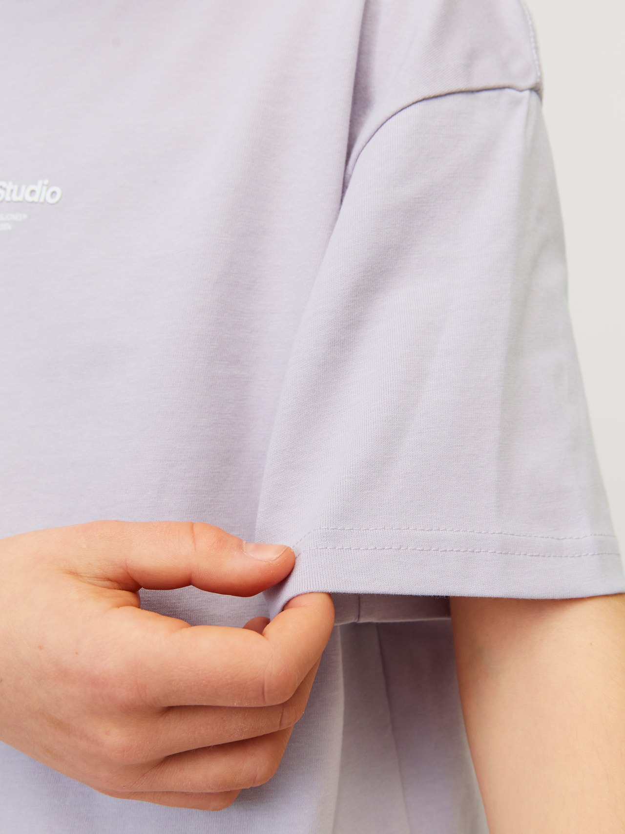 Jack & Jones Nadruk T-shirt Dla chłopców -Lavender Frost - 12242827