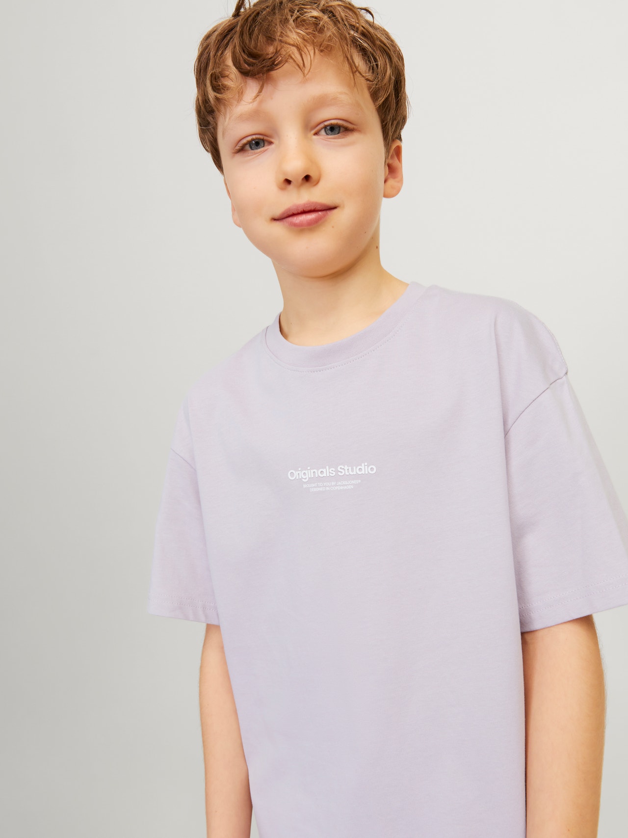 Jack & Jones Spausdintas raštas Marškinėliai For boys -Lavender Frost - 12242827