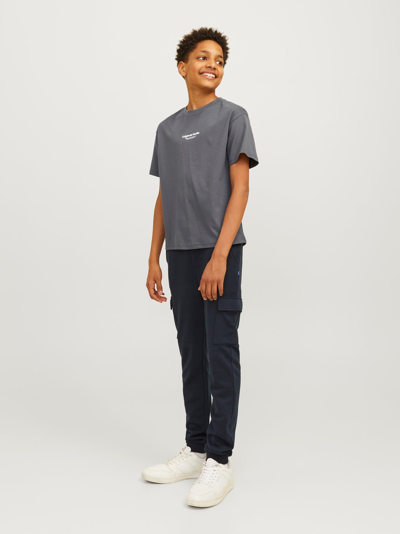 Jack & Jones Printed T-shirt For boys -Iron Gate - 12242827