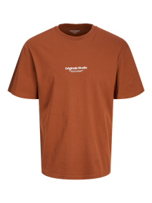 Jack & Jones Camiseta Estampado Para chicos -Brandy Brown - 12242827