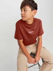 Jack & Jones Printed T-shirt For boys -Brandy Brown - 12242827