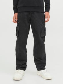 Jack & Jones JJICHRIS JJCARGO SBD 312 Jean coupe relaxed Pour les garçons -Black Denim - 12242828